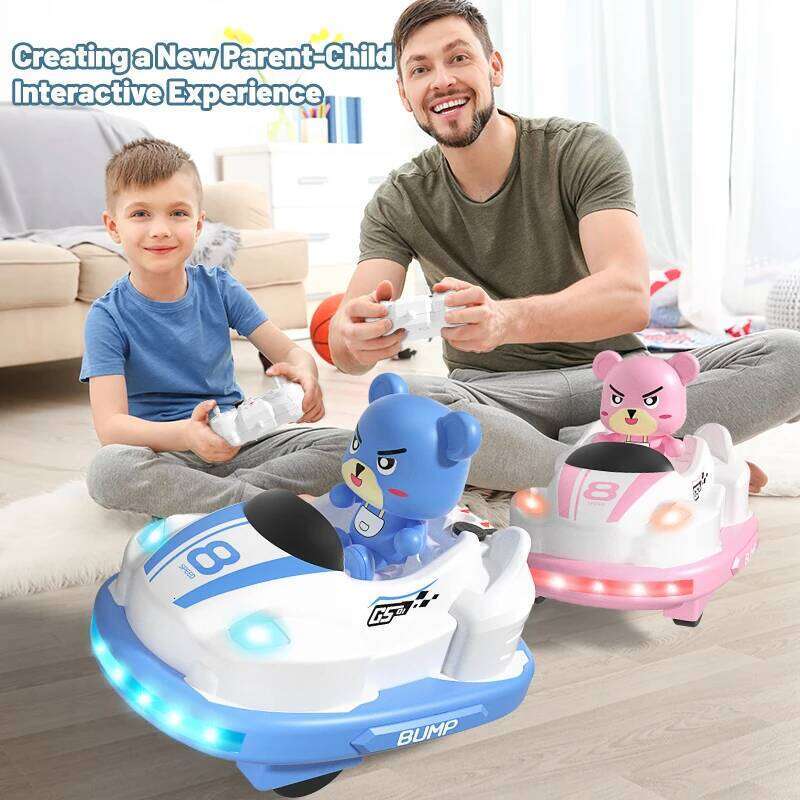 Remote Control Bumper Car Sound And Light music Parent-child Competitive Interaction Go Kart Battle Boy Toys for Children Y260131