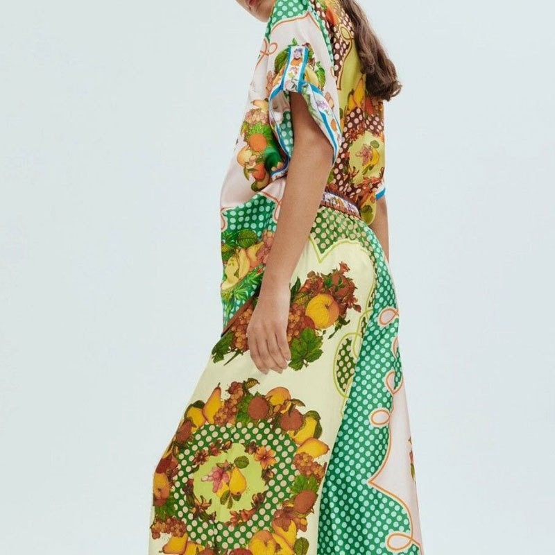 Spring new women's fashion retro style lapel coat and wide-leg pants two-piece set