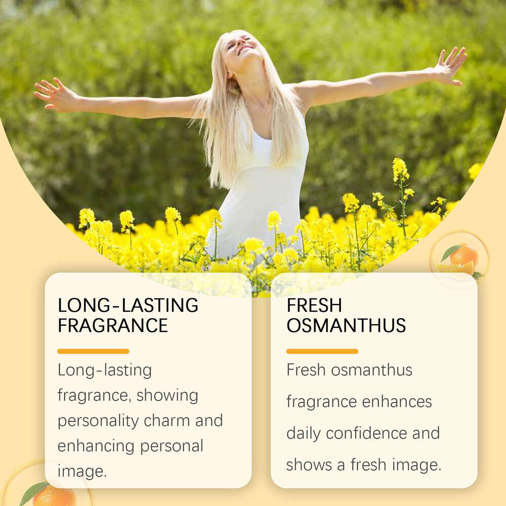 Roxelis Gold-plated Light Fragrance Natural Fresh Moisturizing Charm Long-lasting Fine Mist Osmanthus Perfume Spray S260131