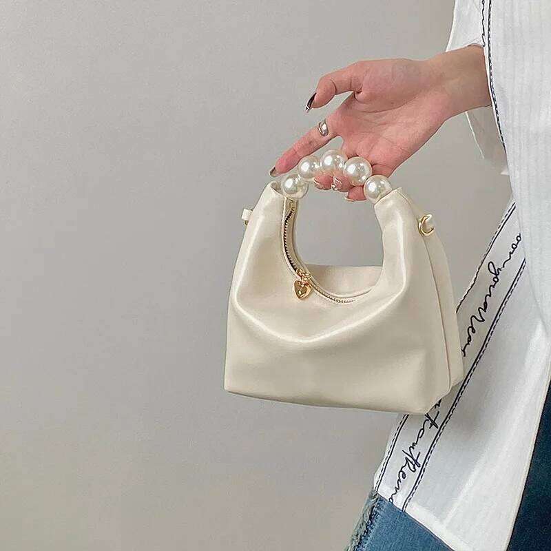 Spring Pearl Handbag Women's New Design High Grade Chain Crossbody Small Fresh Dumpling Mini-chain Slung Bag