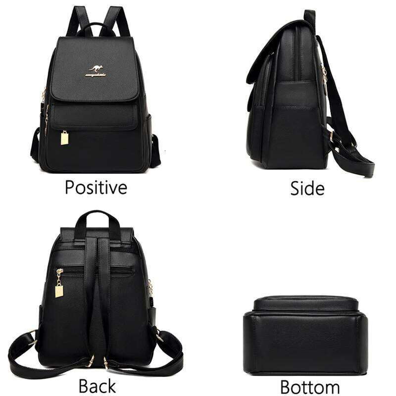 Women Large Capacity Backpack High Quality Leather Female Vintage Bag School Bags Travel Bagpack Ladies Bookbag Rucksack Purses