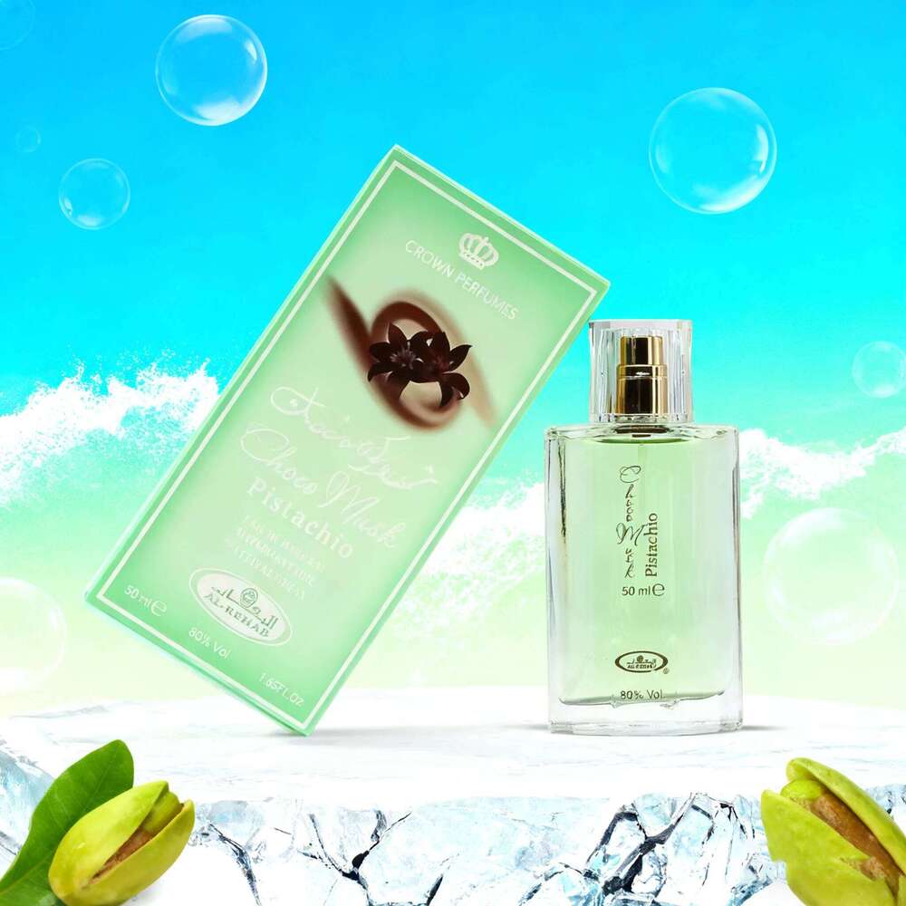 Al Rehab Choco Musk Pistachio perfume Men and Women -50ml 1.65oz spray for any occasion, perfect holiday gift H260130