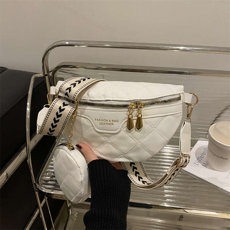 Quilted Autumn Winter New Trendy Fashion Crossbody Chest for Women Popular Stylish Ins Texture Niche Waist Bag