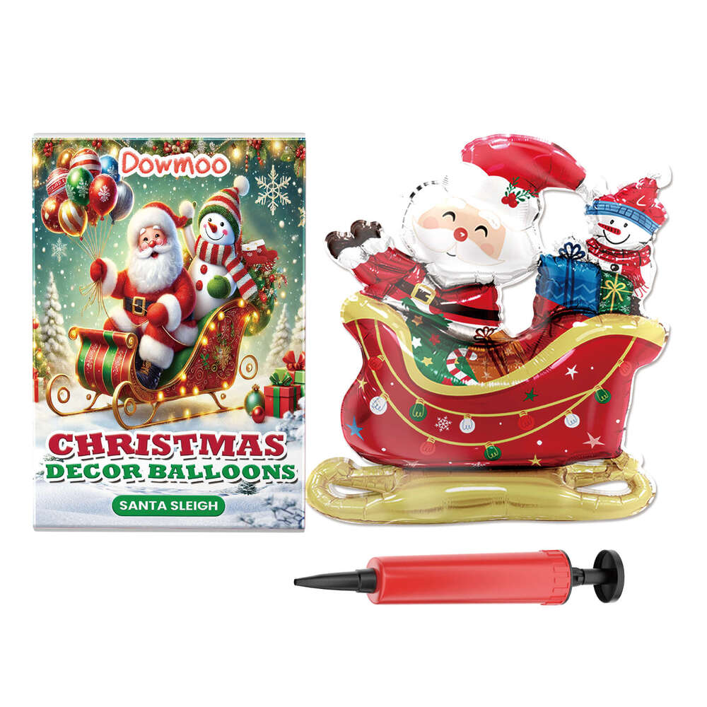 Dowmoo Balloons Balloon Standing Santa Claus Reindeer Christmas Tree Event Atmosphere Decoration S260131