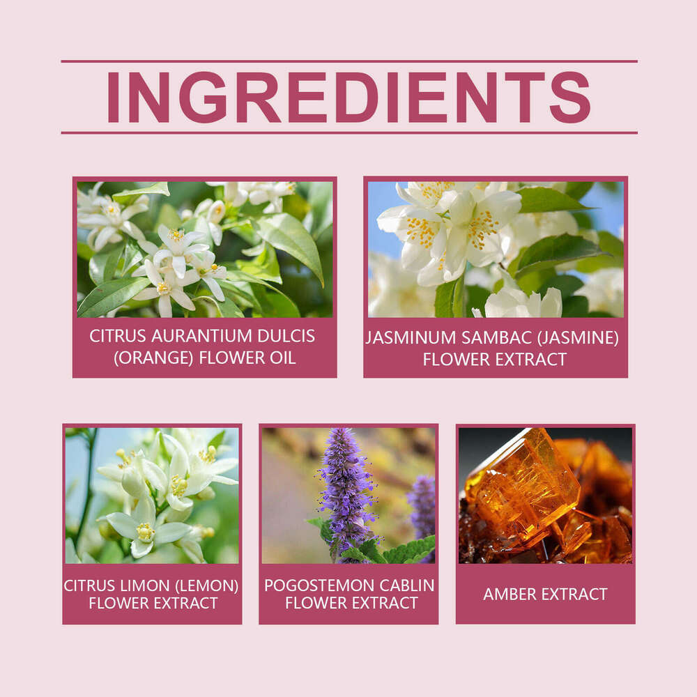 Roxelis Fragrance Elegant Light Floral Scent Soft Bloom Fresh Charm Long-lasting Perfume S260131