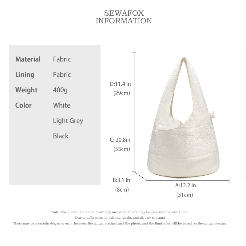 Sewafox Women's Casual Crossbody Bag Simple and Stylish Shoulder Bag Suitable for Everyday Use Lightweight Travel Sports Bag