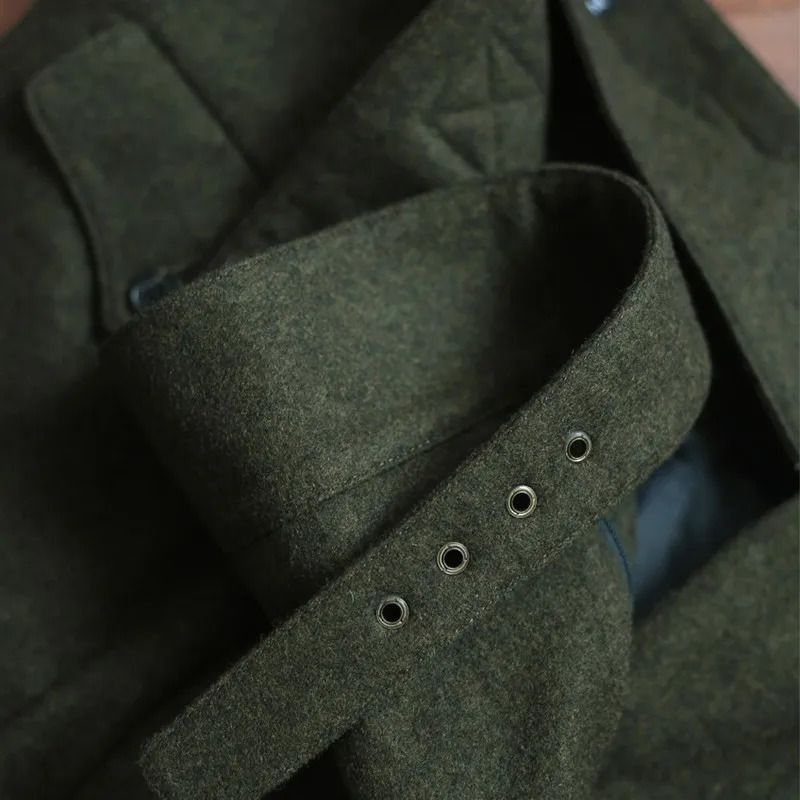 2025 Autumn Winter Men Fashion Long Loose Suit Pants Mens Thick High Waist Woolen Pant Male Solid Color Straight Trousers F321 260120