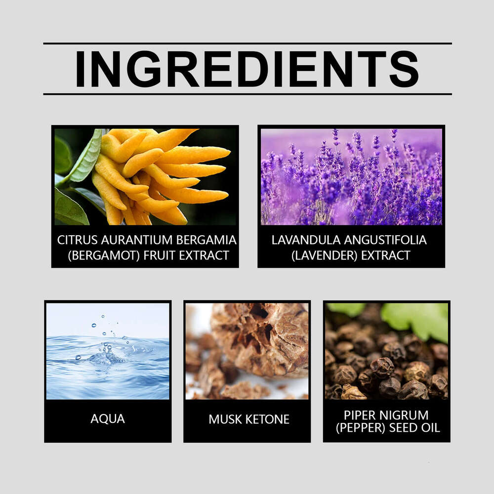 Roxelis Rich Bergamot Perfume Long-lasting Portable for Men Fresh and Natural Exudes Charm Niche Fragrance S260131