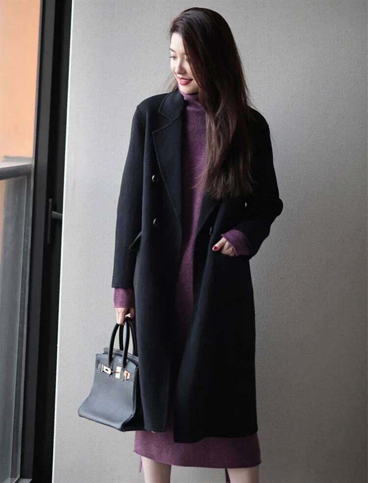 Turtleneck Knit Bottoming Dress Women's Spring And Autumn Coat New Temperament Knee-Length Sweater Long Skirt XJ260131