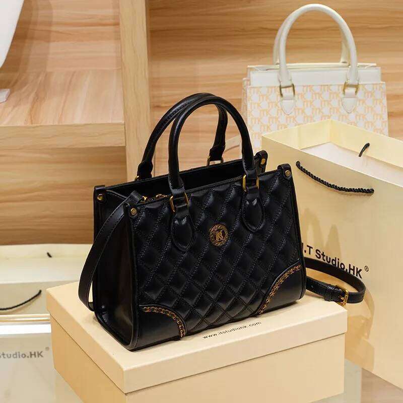 Women's genuine leather handbag, women's 2024 new summer high-end high-capacity designer crossbody bag