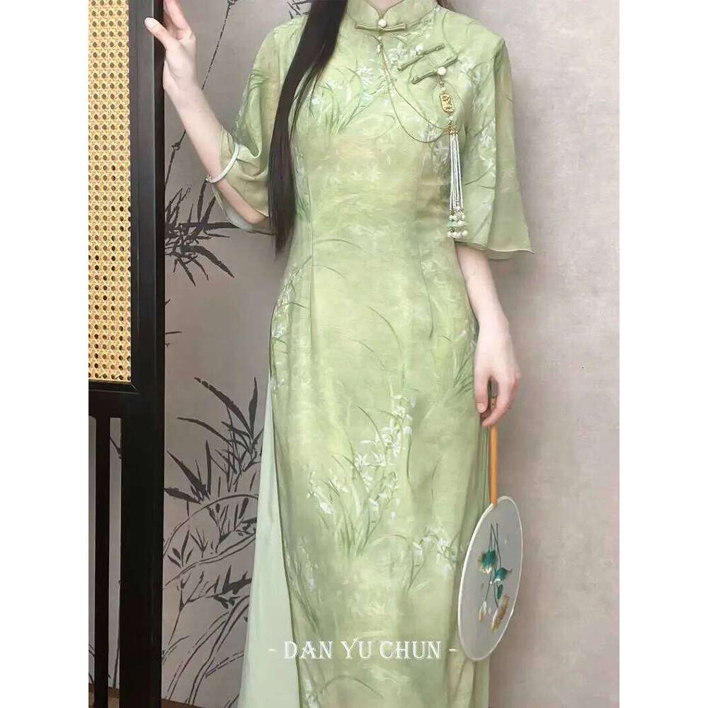 Cheongsam Chinese Summer New Retro Dress