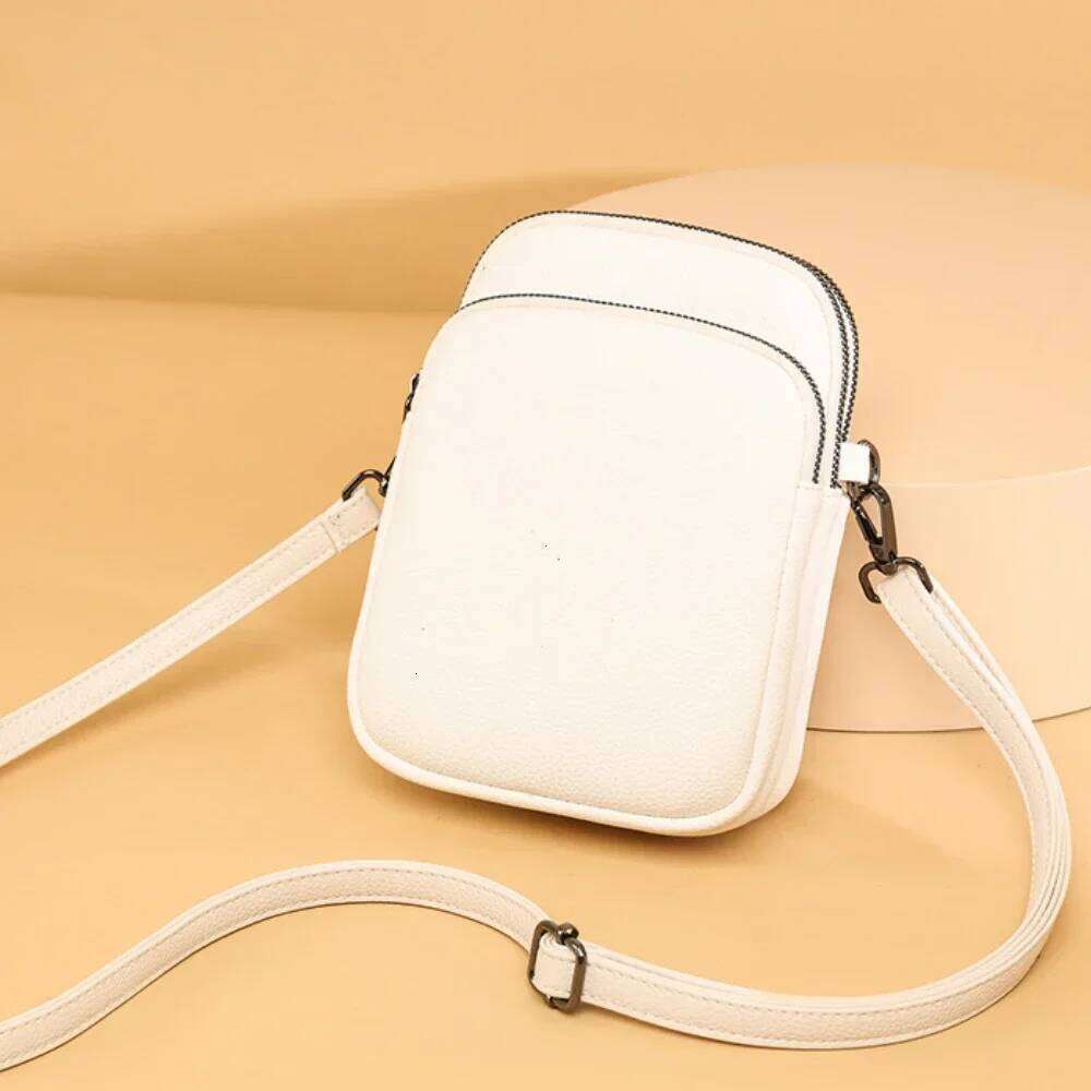 New 100% Genuine cowhide Women's Leather Mobile Phone For Women Designer Crossbody Bag Messenger Bags Sac