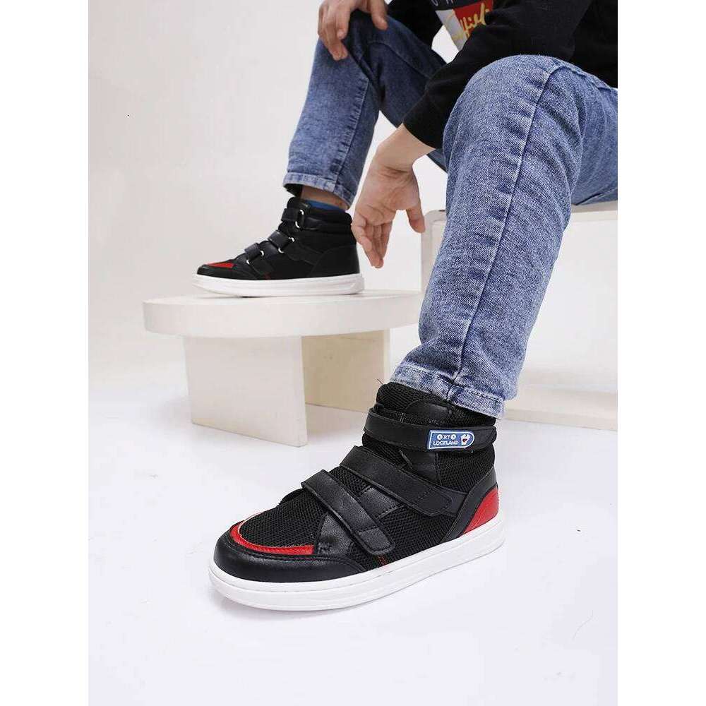 Ortoluckland Children Sneakers Kids Boys Leather Mesh Orthopedic Shoes Toddler Baby Girls Tiptoe Arch Support Soles Footwear Y260128