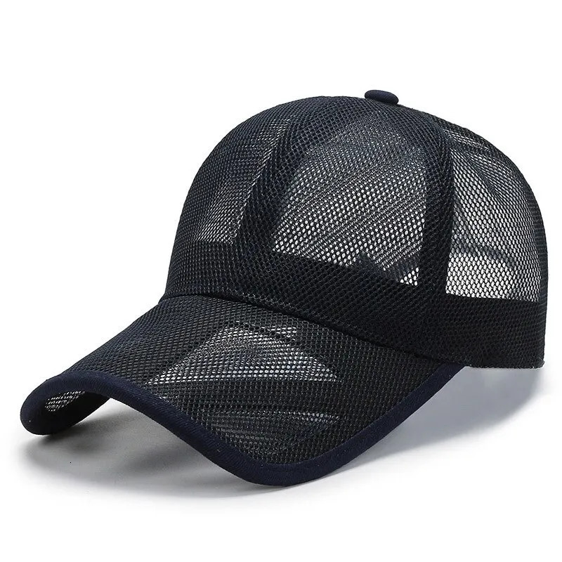 Summer Men Hat Openwork Brim Breathable Mesh Cap Outdoor Sports Sunscreen Baseball Women Sunhat 260120
