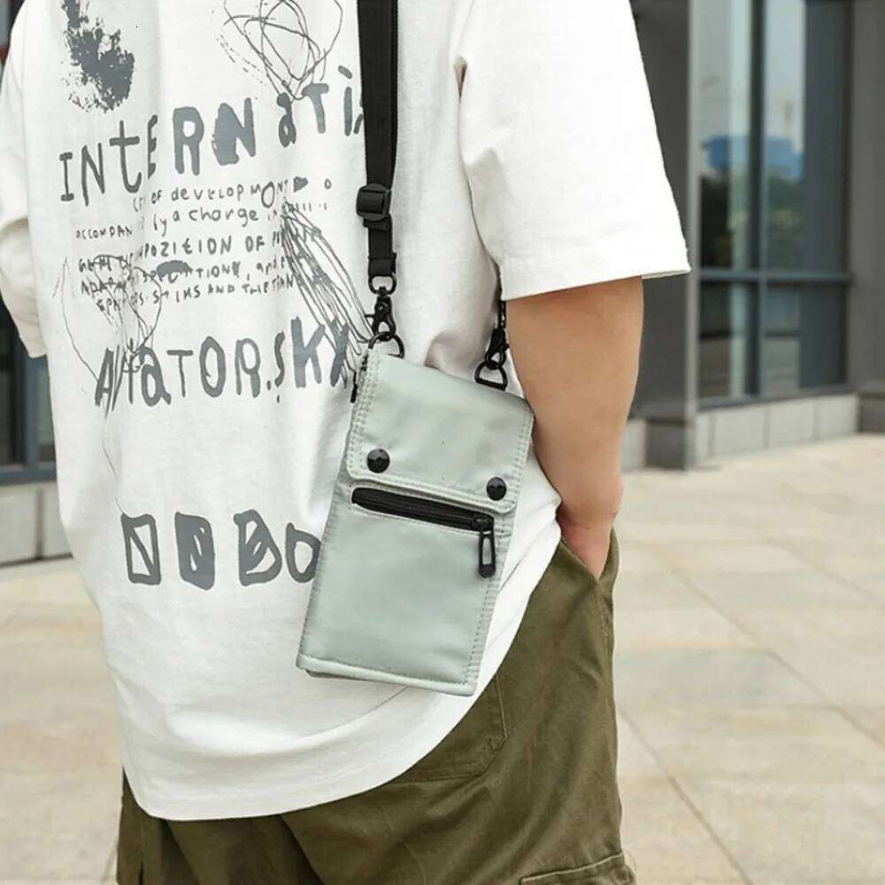 Men Travel Hanging Neck Passport Bag Women Waterproof Nylon Credit ID Card Package Portable Multifunction Money Ticket Wallet