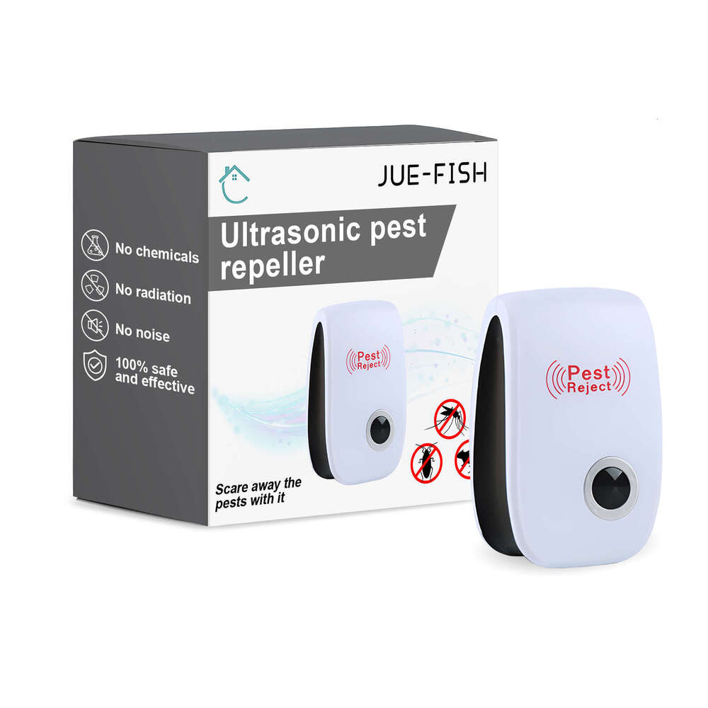 Jue-Fish Pest Repeller Household Mosquito Cockroach Mouse Repellent Plug-in Smart Night Light S260131