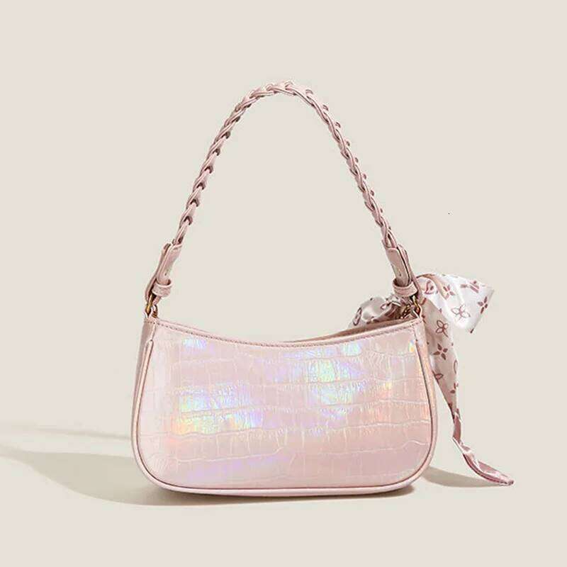 Pearl Female Retro Luxury Designer Handbag Bow Crossbody Bags Fashion Women's Pink Trend Shoulder Purses Underarm Bag