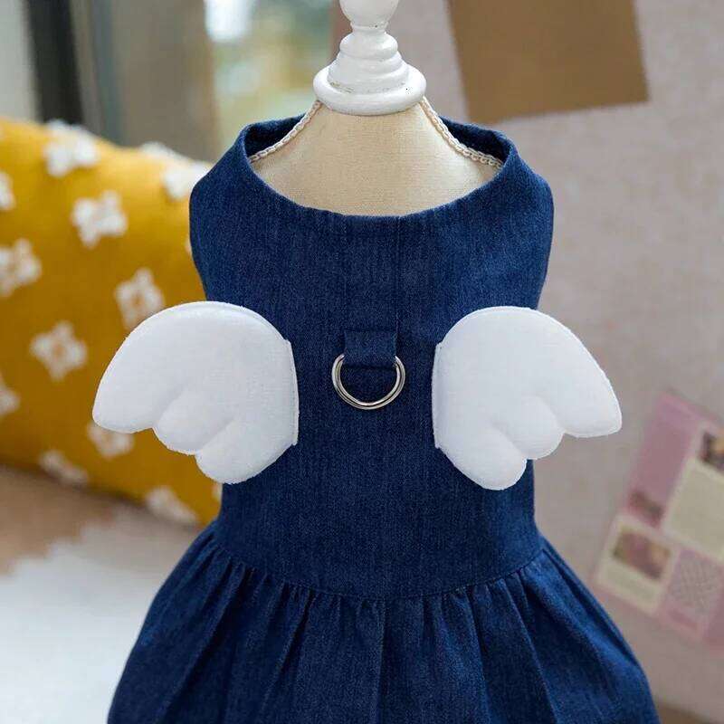 Pet Skirt Spring Summer Fashion and Cat Dresses Cute Puppy Denim Dog Clothes Chihuahua French Bulldog Yorkie H260129