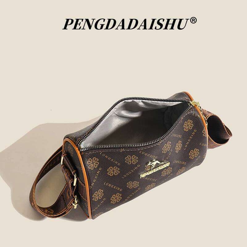 Women's fashion bag, woven pattern wide shoulder strap, messenger bag for autumn and winter, new style