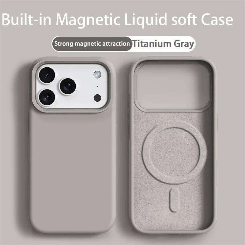 Orange Liquid Silicone Magsafe Case for 17 Air Soft Magnetic Charing Cover For iPhone 12 13 14 15 16 Pro Max Plus H260131