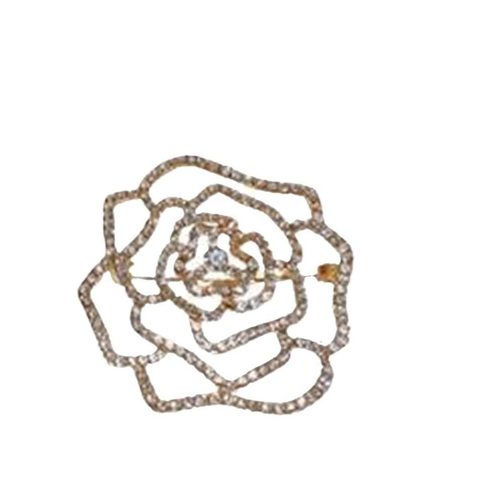 Camellia French Fashion Elegant Rose Flower Brooch Exquisite Versatile High-end Accessories Wholesale