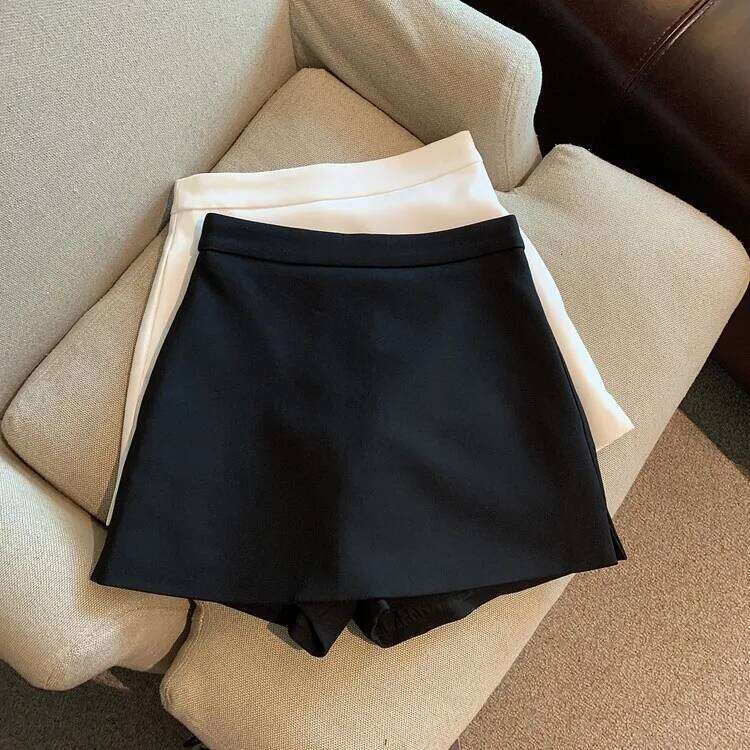 KUSAHIKI Summer Sexy Spicy Girl Suit Shorts Skirt 2023 New Elegant High Waist Skrits Womens Korean Fashion Bottoms Mujer XJ260131