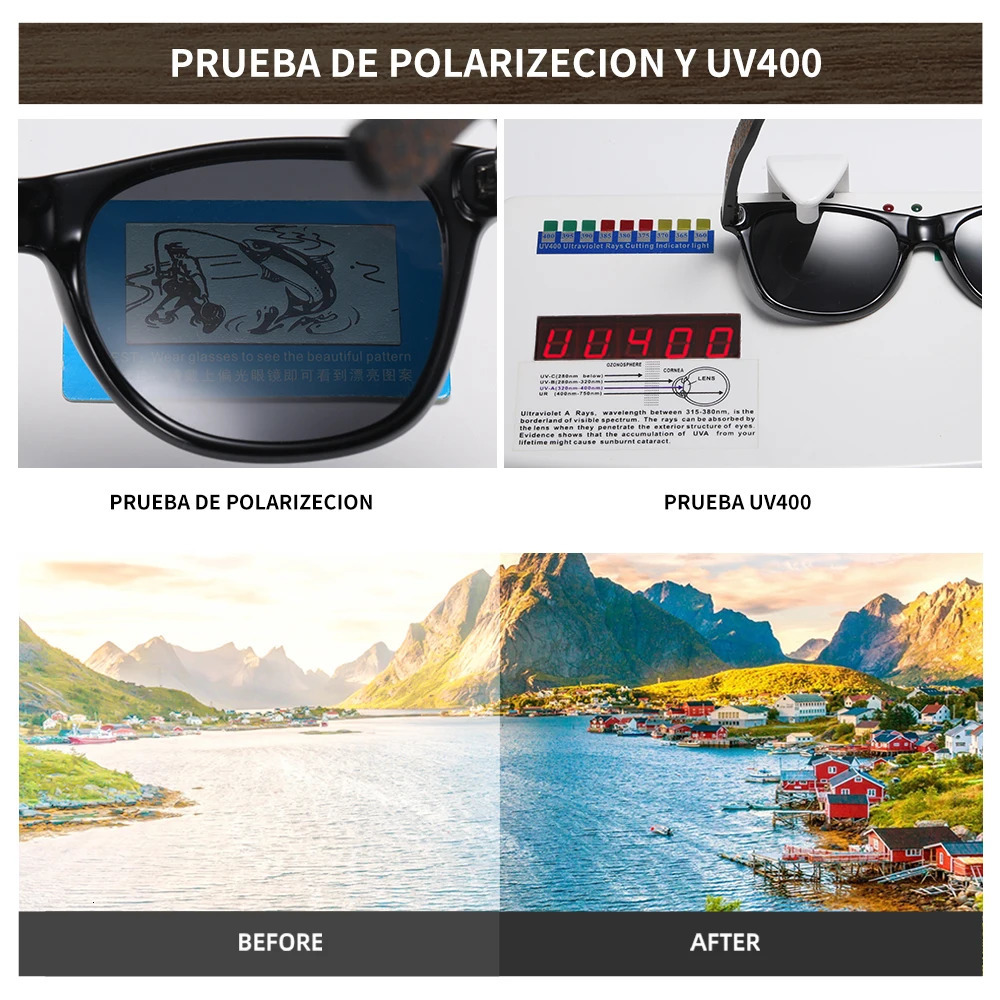 GM Wooden Bamboo Polarized Mens Sunglasses Oval Frame Women Sun glasses S5097 Male Oculos de sol Masculino carton 260120