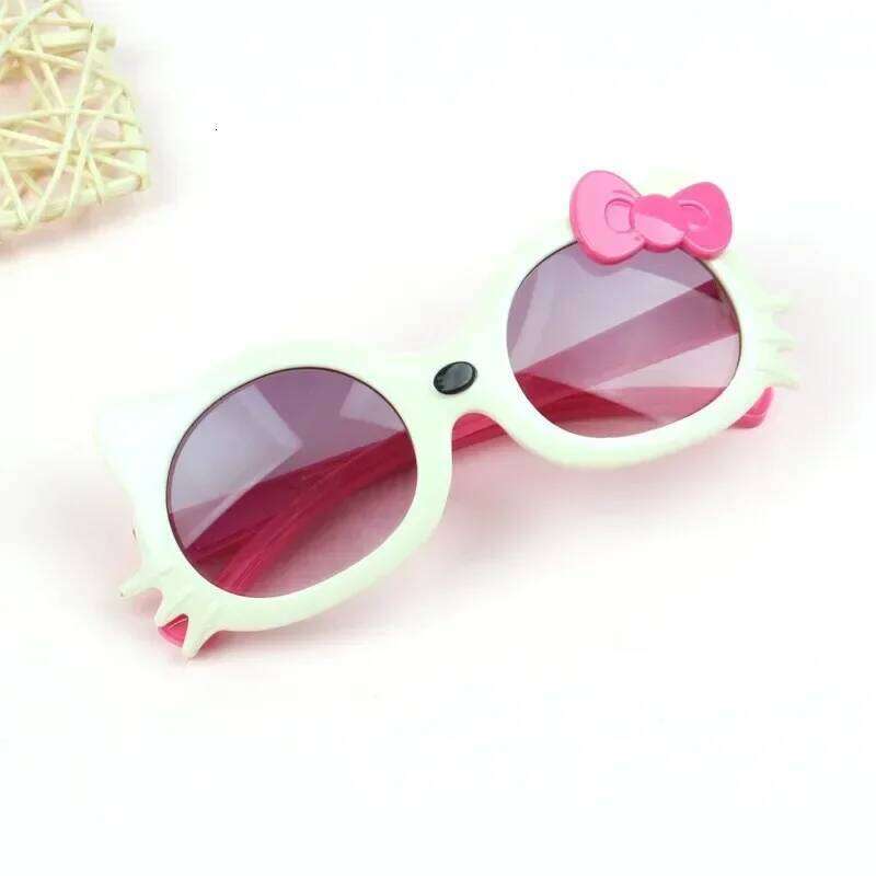 New Children's Fashion Sunglasses Girl Little Cat Shaped Sun Glasses Cute Boy Outdoor Sunshade Eyewear UV400 Oculos De Sol H260130