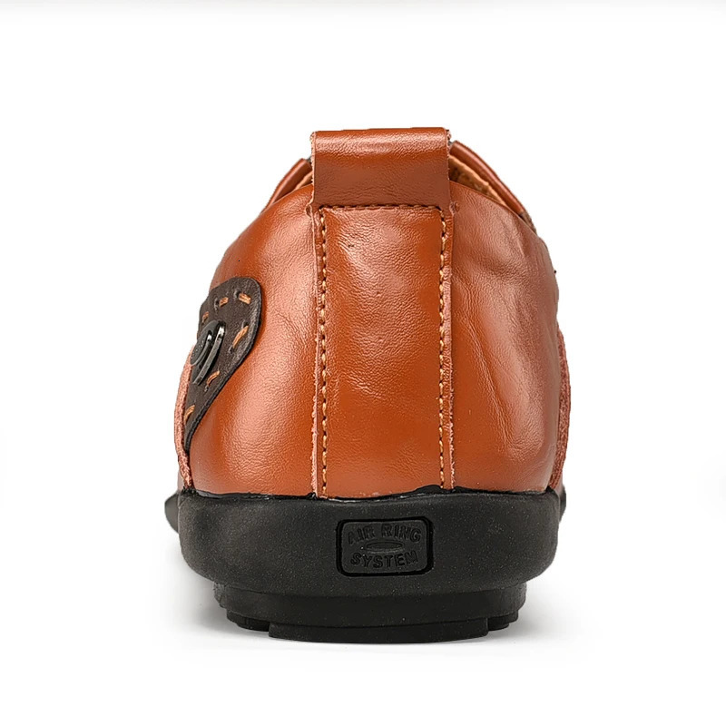 Handmade Shoes Genuine Leather Casual Shoes For Men Flat Platform Walking Shoes Outdoor Footwear Loafers Breathable Sneakers 260126