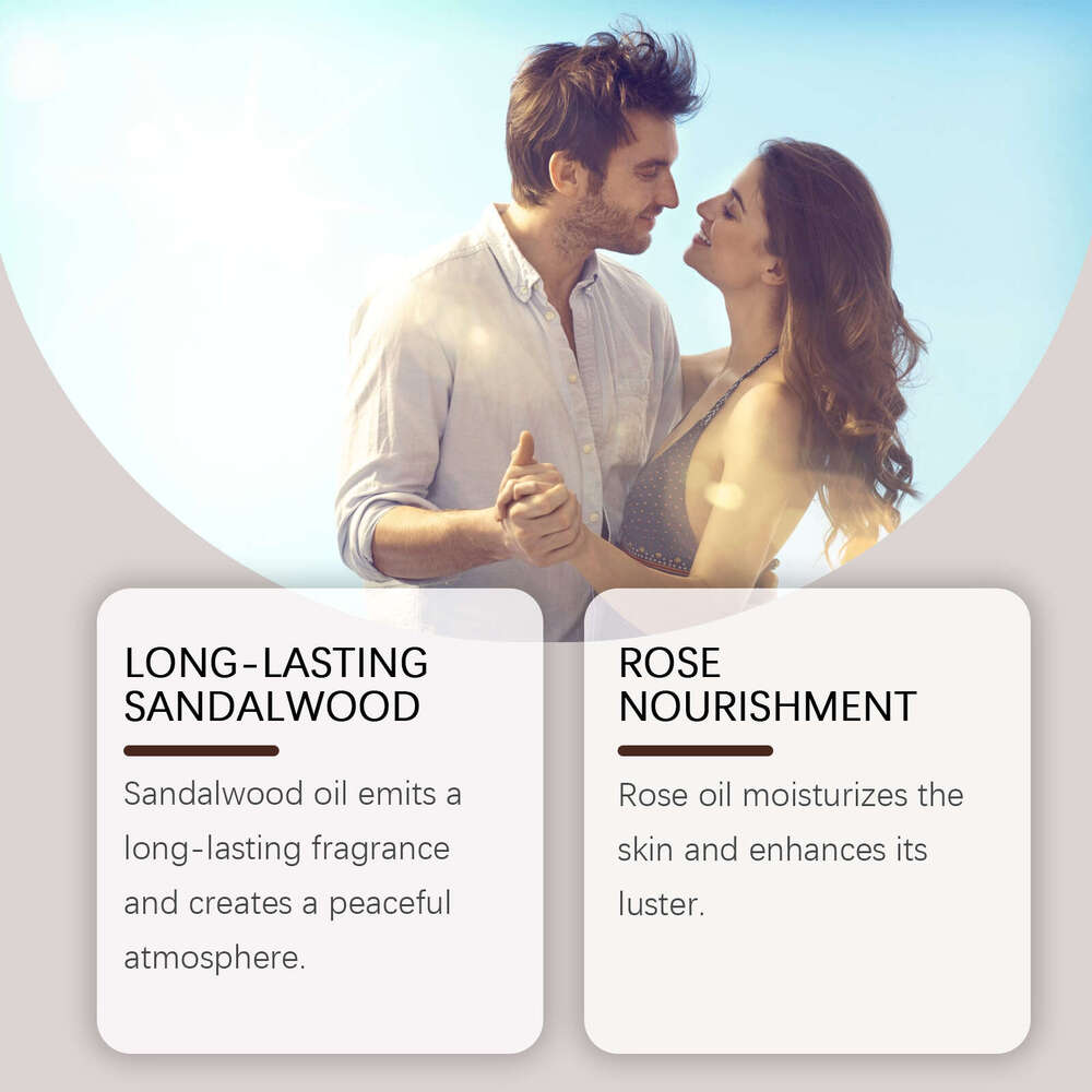 Roxelis Sandalwood Natural Light Fragrance Refreshing Long-lasting Daily Dating Charming Portable Solid Balm S260131