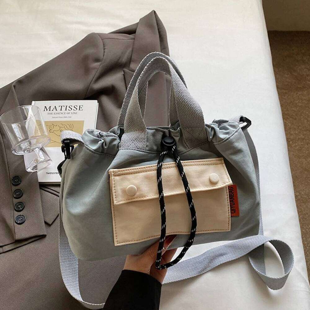 The New Unisex Messenger Outdoor Functional Bag Commuter Shoulder Bag, Storage Bolso, Female Contrast Backpack 2025