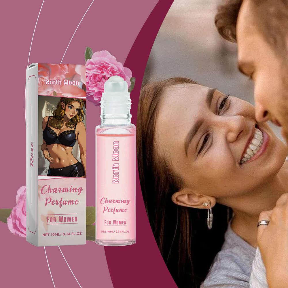North Moon Rose Pheromone Roll-On for Women Portable Long-Lasting Elegant Fresh Niche Perfume S260131
