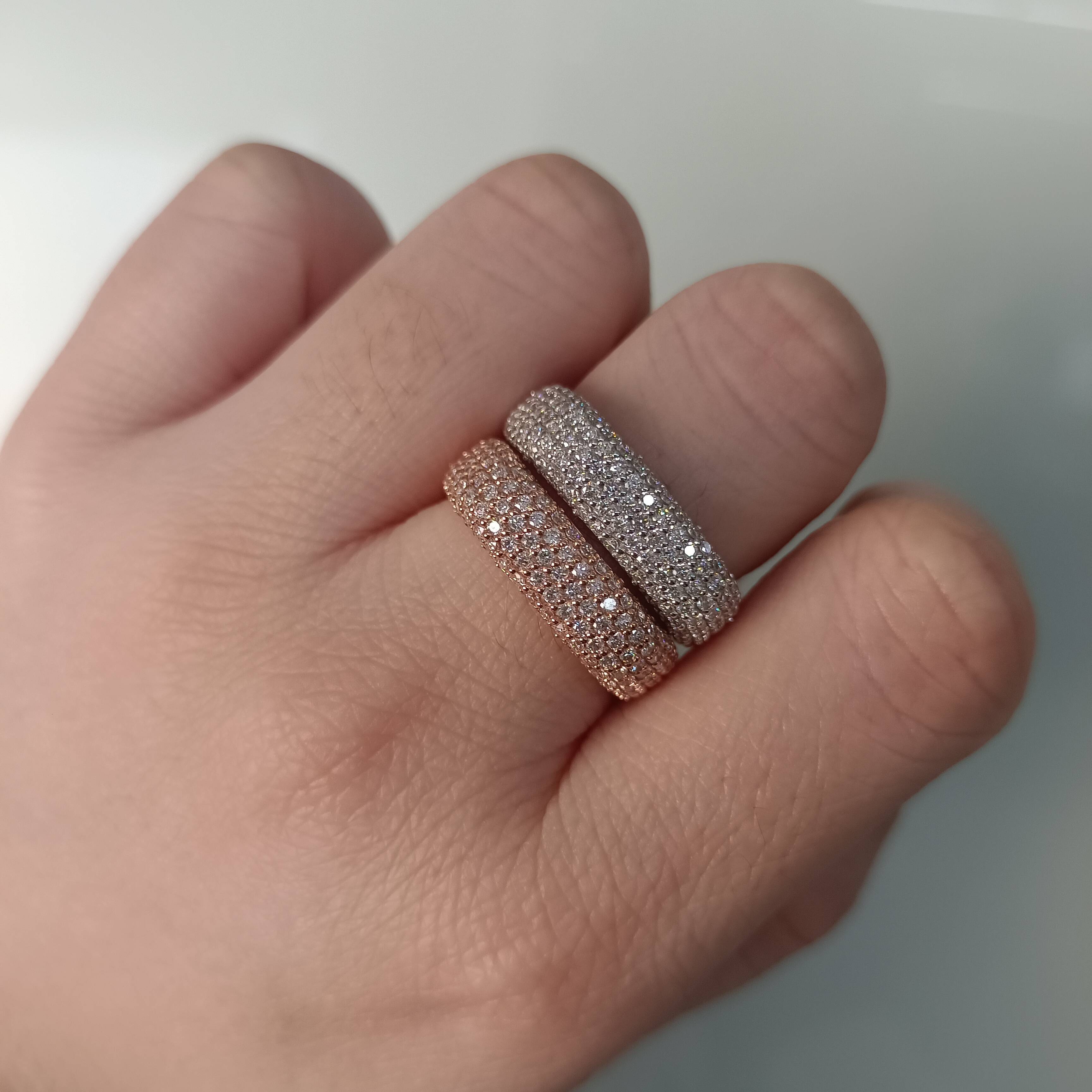 Euroshank Ring Design Loose Small DEF VS Diamond Ring 14k Gold Lab Grown Diamonds Wedding Band