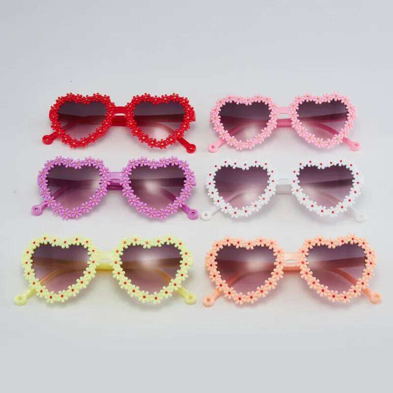 New Kids Children Round Flower Sunglasses Girls Boys Baby Sport Shades Glasses UV400 Outdoor Sun Protection Eyewear H260130