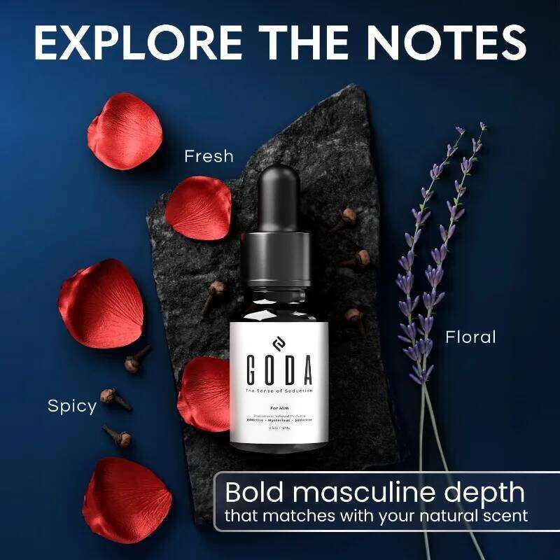 GODA Pheromones Perfume for Women The Original Long-Lasting Women's Fragrances Jasmine and Rose Vegan Cruelty-Free 15ml H260130