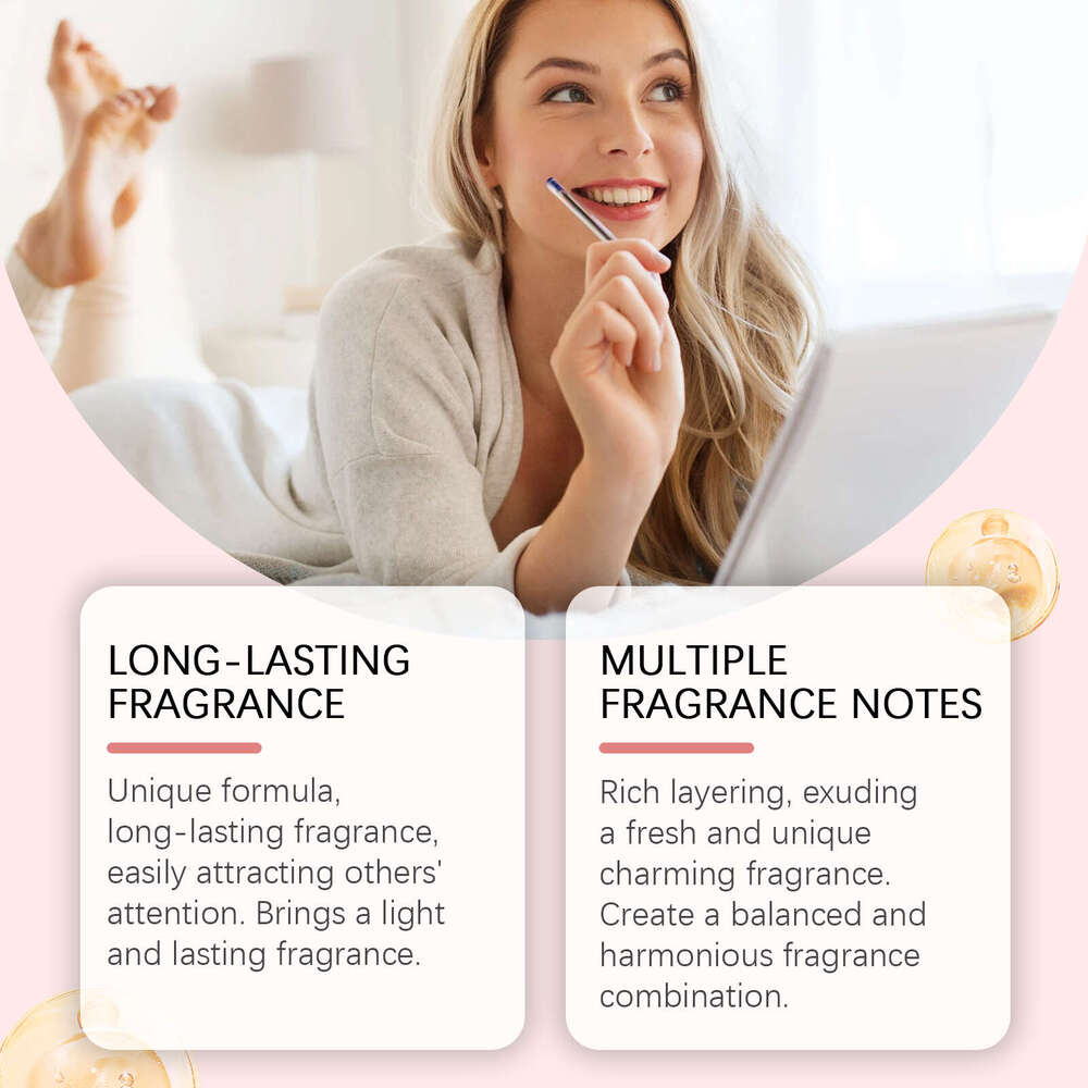 Roxelis Women's Roll-on Long-lasting Fragrance Natural Freshness Exudes Charm Elegance Temperament Convenient Perfume for Dating S260131