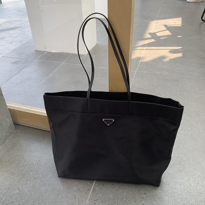 Multicolor Tote Bag Gift Nylon High-capacity Single Shoulder Bags Waterproof Solid Color HandHold Bag Shopping Commuting Bag