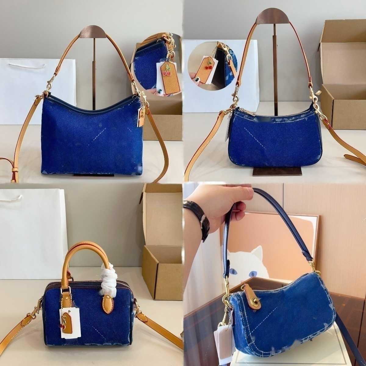 cherry pendant TERI bag Luxury Otabby Denim Bags Designer Mini Rowan boston Bags Women LAUREL Crossbody Hobos Tote Purse Dempsey Bucket Ladies Handbags