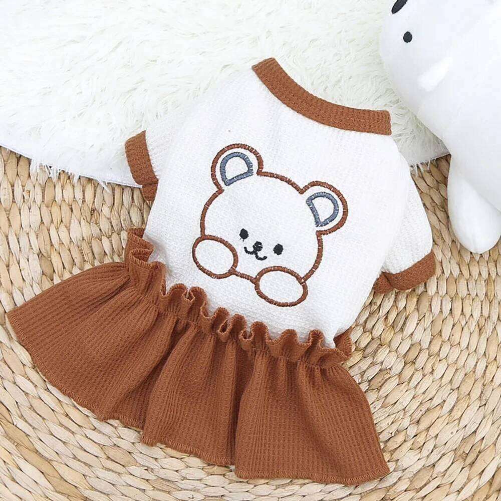 Spring Summer Dog Skirts Lovers' Comfortable Soft Puppuy Dogs Cats Vest Dress Pet Clothes Couple Costume H260130
