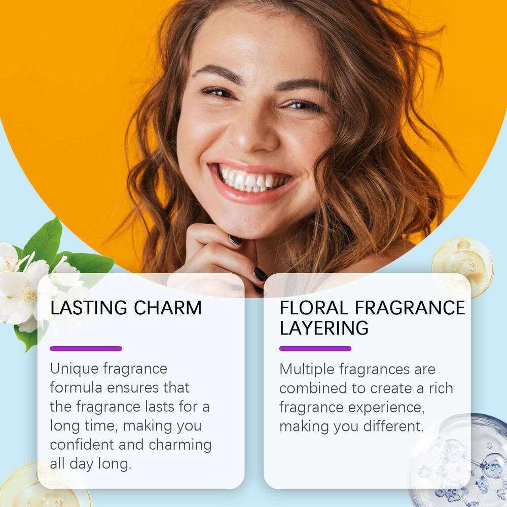 Roxelis Body Spray Fresh Floral Scent Couple Dating Portable Long-lasting Fragrance Atmosphere Encounter Perfume S260131