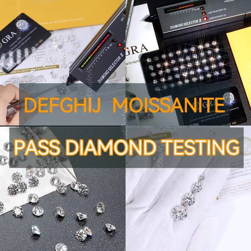 Wholesale 925 Sterling Silver Colored Earrings Jewelry Men Women Hip Hop Earrings Green Blue Moissanite Clover Stud Earrings