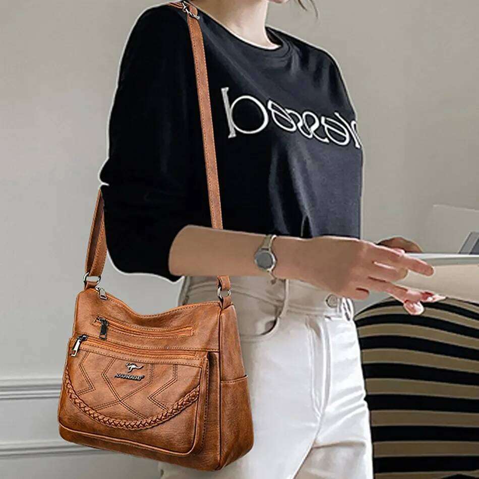 Soft PU Leather Luxury Handbags Purses Women Designer Shoulder Crossbody Bag for Female Branded 2023 Trend Messenger Bags