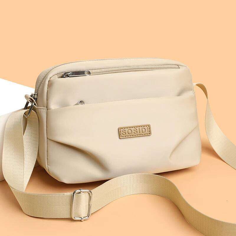 Large-capacity women's office backpack waterproof nylon fabric fashionable multi-compartment single-shoulder bag - trend