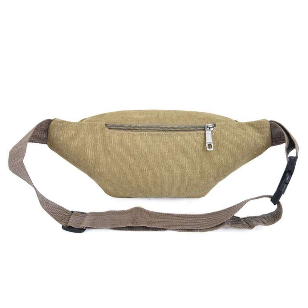 Thick Canvas Waist Outdoor Leisure Sports Crossbody Chest Men's Portable Change Phone Bag, Multifunctional-A-DH 2025