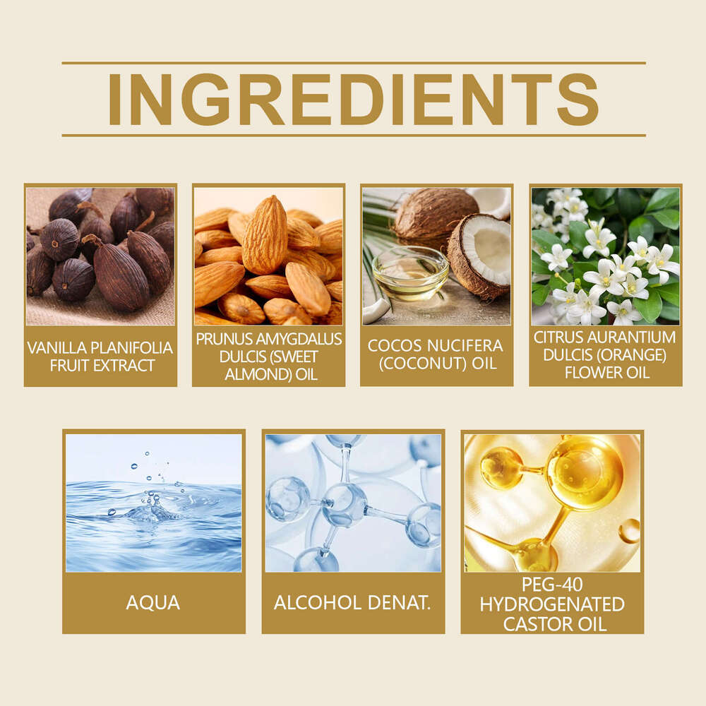 Roxelis Coconut Vanilla Romantic Body Fresh Elegant Natural Long-lasting Daily Convenient Niche Fragrance Eau de Toilette S260131