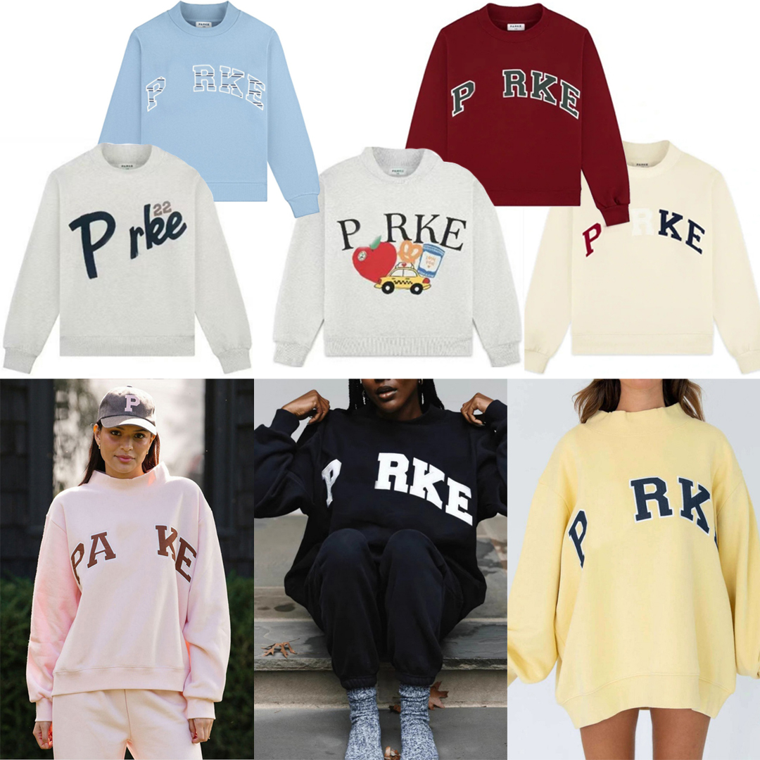 Parke Mockneck Hoodies Women Parke Sweatshirt Womens Yoga Fashion Designer Hoodie Sports Jogging Sweatshirt Loose Fit Letter Print Fashion Luxury Women Hoodie 2xl