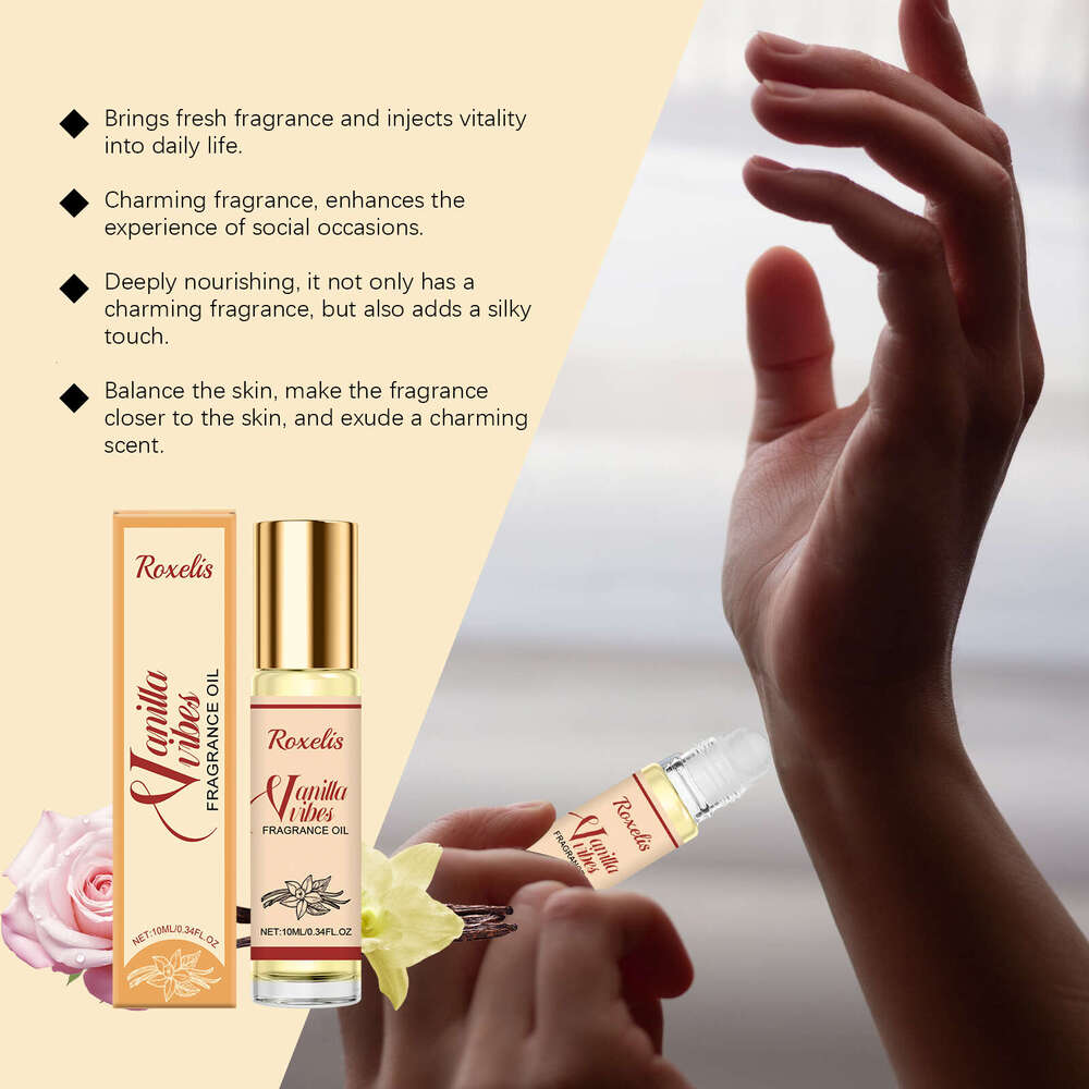 Roxelis Vanilla Niche Fragrance Natural Fresh Elegant Charm Long-Lasting Light Roll-On Perfume S260131