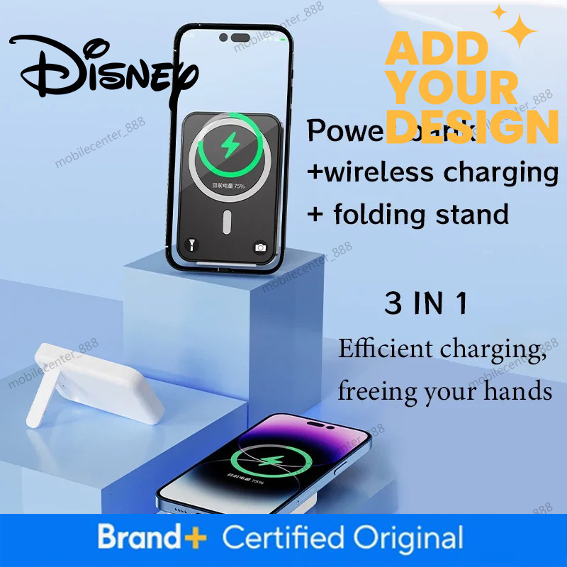 Disney official authorization Original Magsafe Magnetic Wireless Fast Charging Portable Power Bank External for Xiaomi 14 Backup Battery