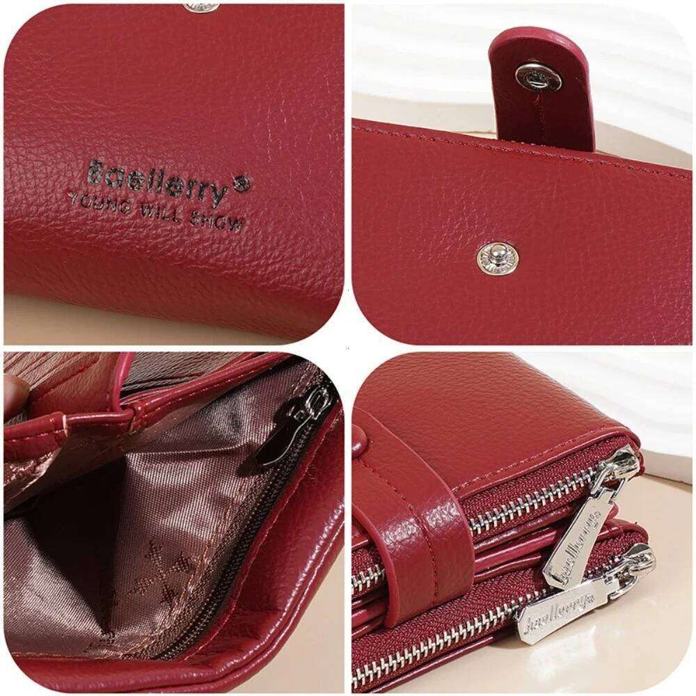 Card Female Purses Photo Holder Double Soft Wallet for Gilrs Coin Purse 2025 New Simple Women Zipper Wallets