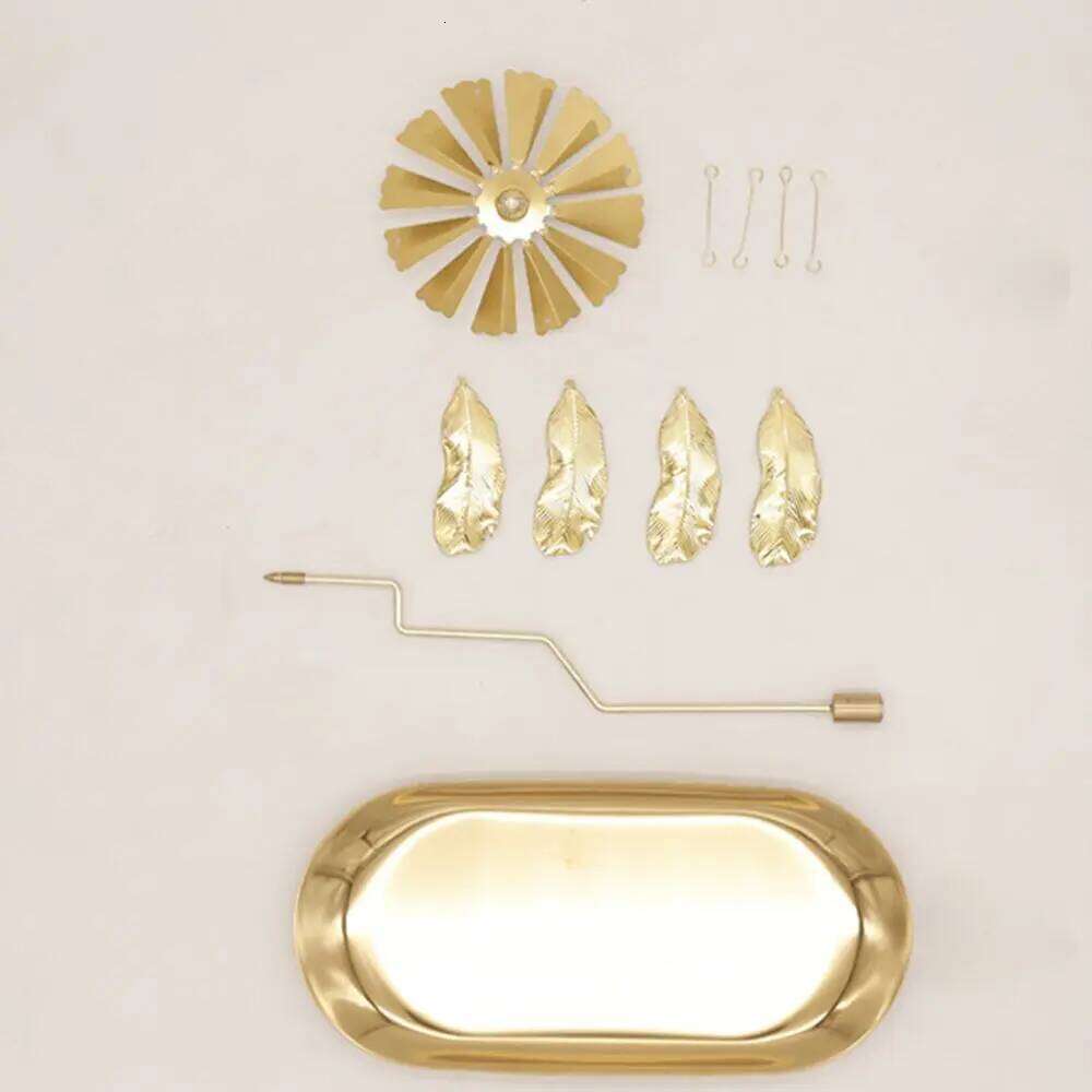 Gold Romantic Rotating Spinning Candle Holder Wedding Party Home Decoration Metal Tealight Candlestick Y260131